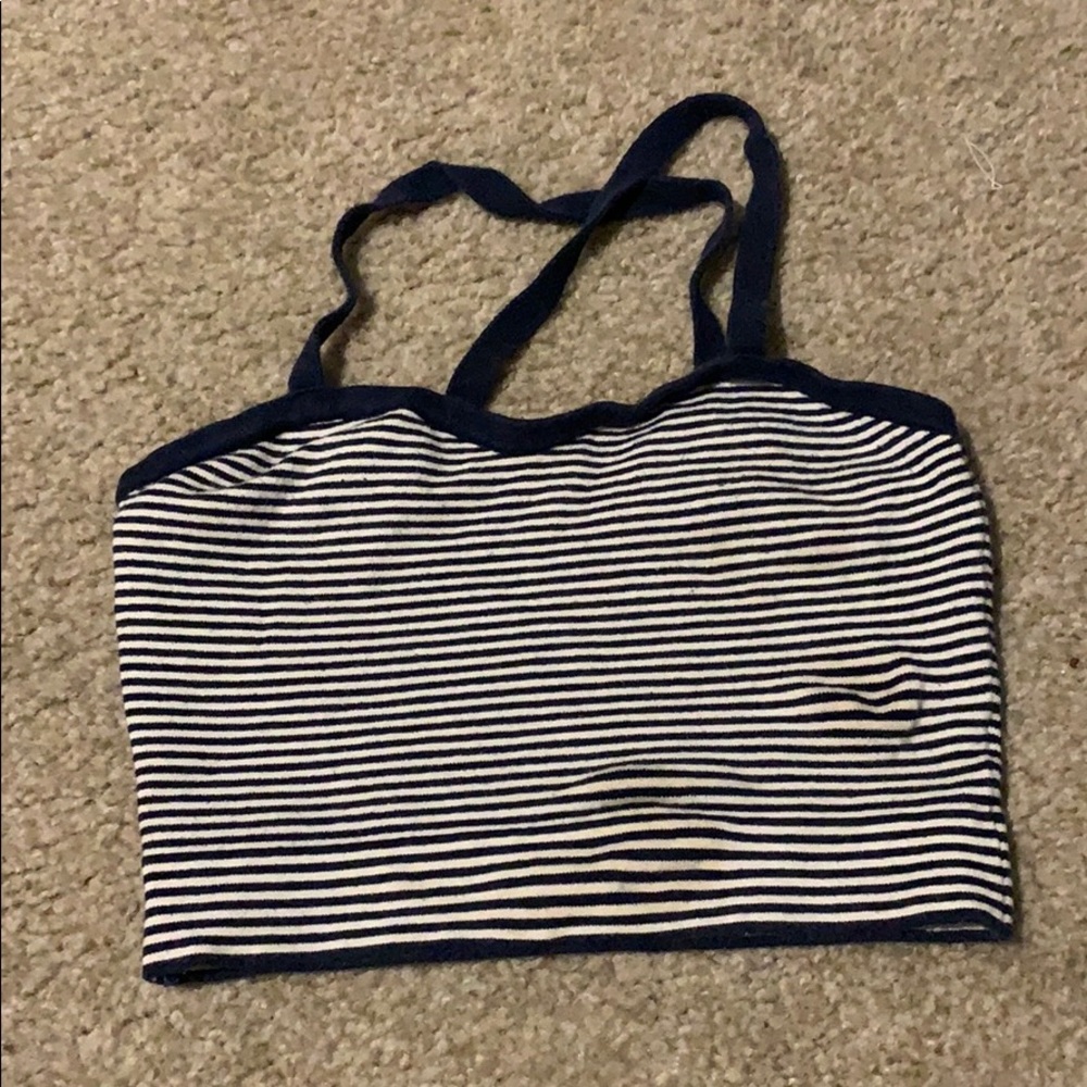 AMERICAN APPAREL COTTON RAZORBACK CROP TOP